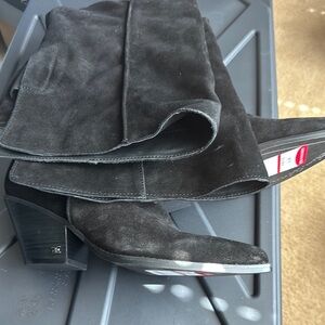 Black Knee-High Boots